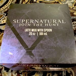 Supernatural latte mug and spoon from Hot Topic